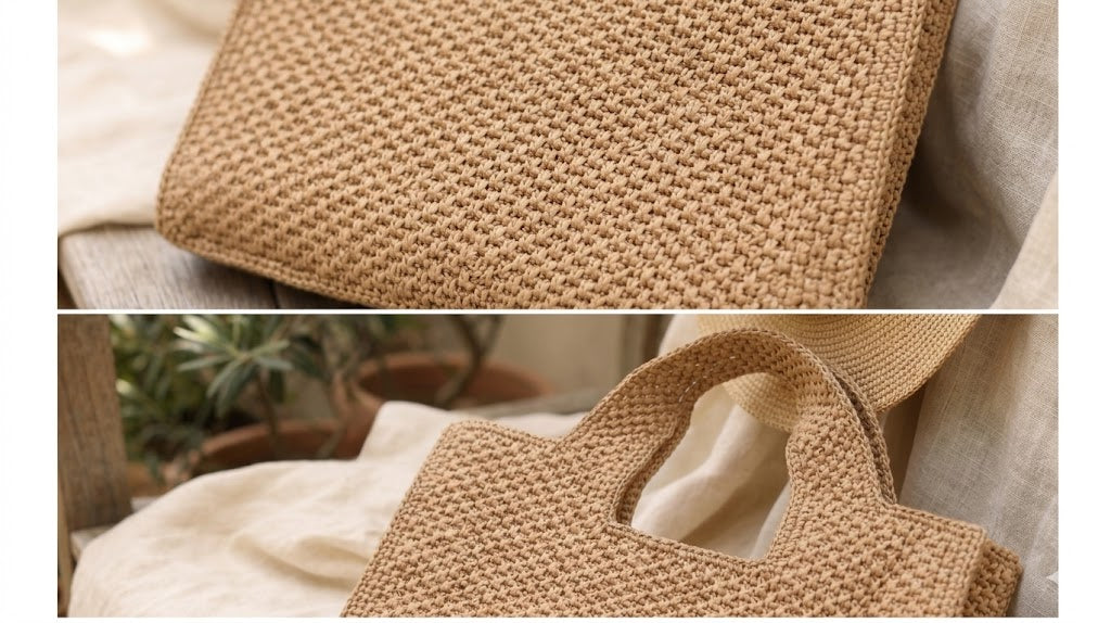 Handwoven Straw Tote Bag