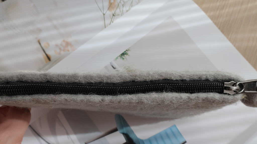 Handmade Wool Felt Farm Purse