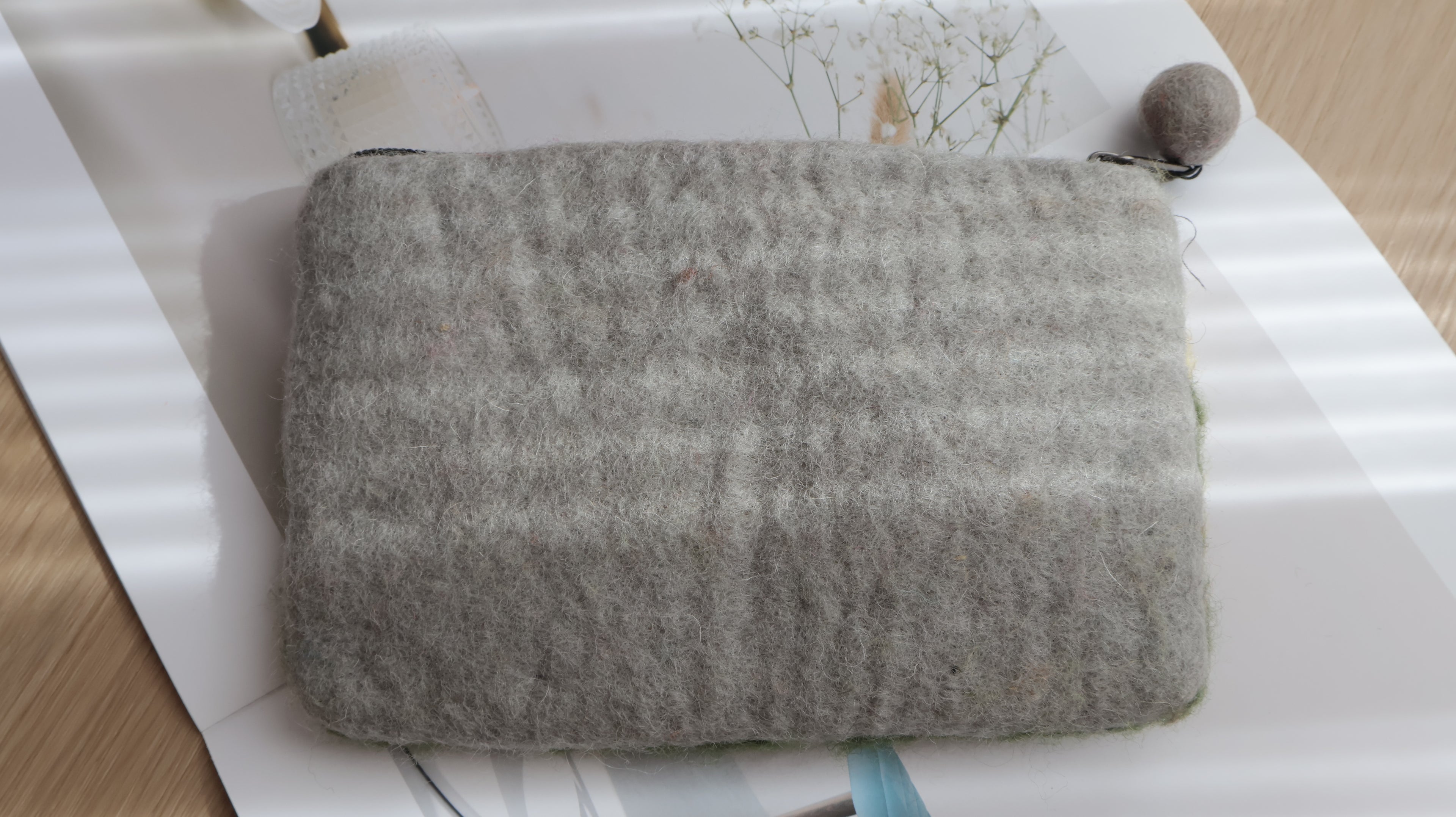 Handmade Wool Felt Farm Purse