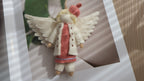 Wool Felt Angel Boy Ornament | Handmade Nepali Artisan Craft