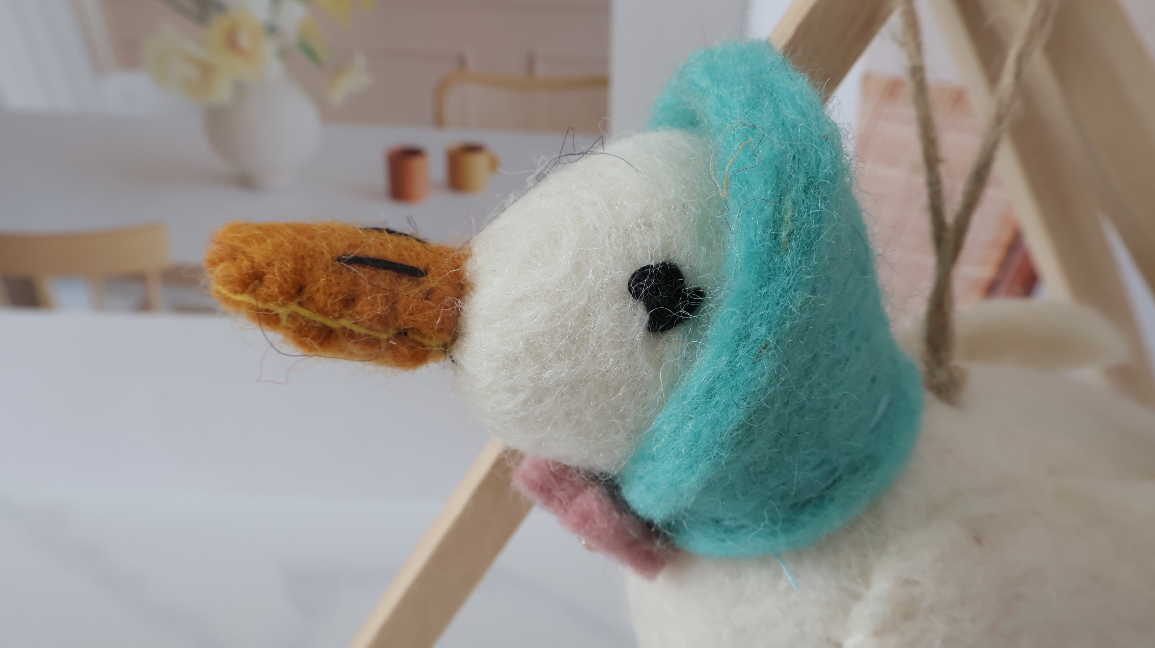 Wool Felt Bird Ornament | Handmade Nepali Artisan Craft