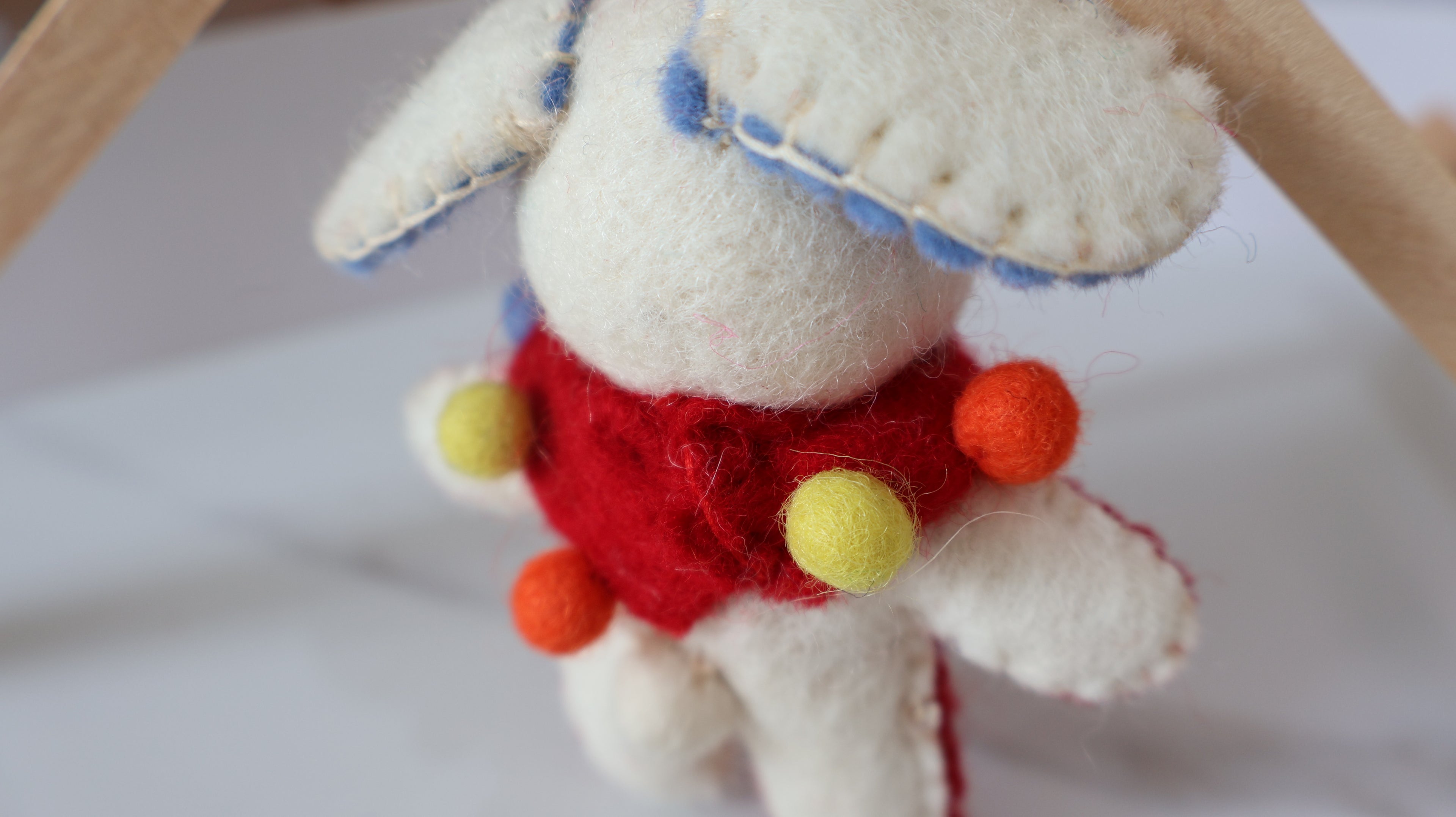 Wool Felt Dog Ornament | Handmade Nepali Artisan Craft