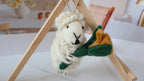 Wool Felt Sheep Ornament | Handmade Nepali Artisan Craft