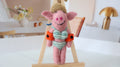 Wool Felt Pig Ornament | Handmade Nepali Artisan Craft