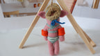 Wool Felt Pig Ornament | Handmade Nepali Artisan Craft