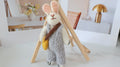 Wool Felt Bunny Ornament | Handmade Nepali Artisan Craft