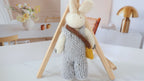 Wool Felt Bunny Ornament | Handmade Nepali Artisan Craft