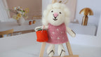 Wool Felt Lion Ornament | Handmade Nepali Artisan Craft