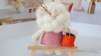 Wool Felt Lion Ornament | Handmade Nepali Artisan Craft