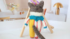 Wool Felt Cat Ornament | Handmade Nepali Artisan Craft
