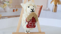 Wool Felt Sheep Ornament | Handmade Nepali Artisan Craft