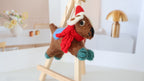 Wool Felt Dog Ornament | Handmade Nepali Artisan Craft