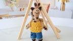 Wool Felt Giraffe Ornament | Handmade Nepali Artisan Craft