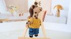 Wool Felt Giraffe Ornament | Handmade Nepali Artisan Craft
