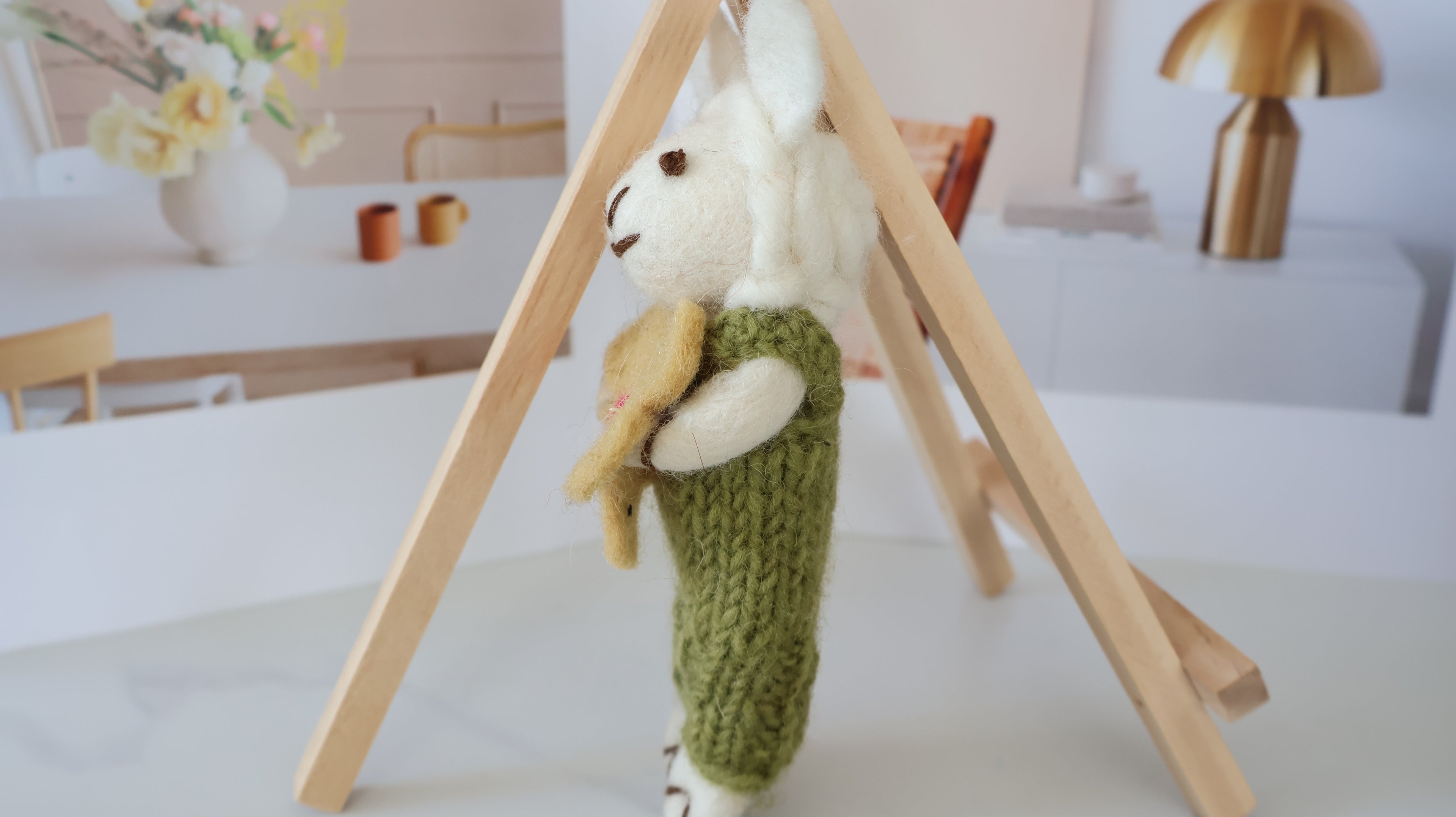 Wool Felt Sheep Ornament | Handmade Nepali Artisan Craft