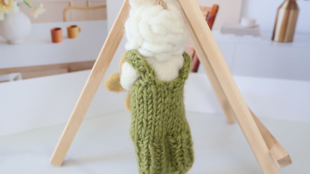 Wool Felt Sheep Ornament | Handmade Nepali Artisan Craft