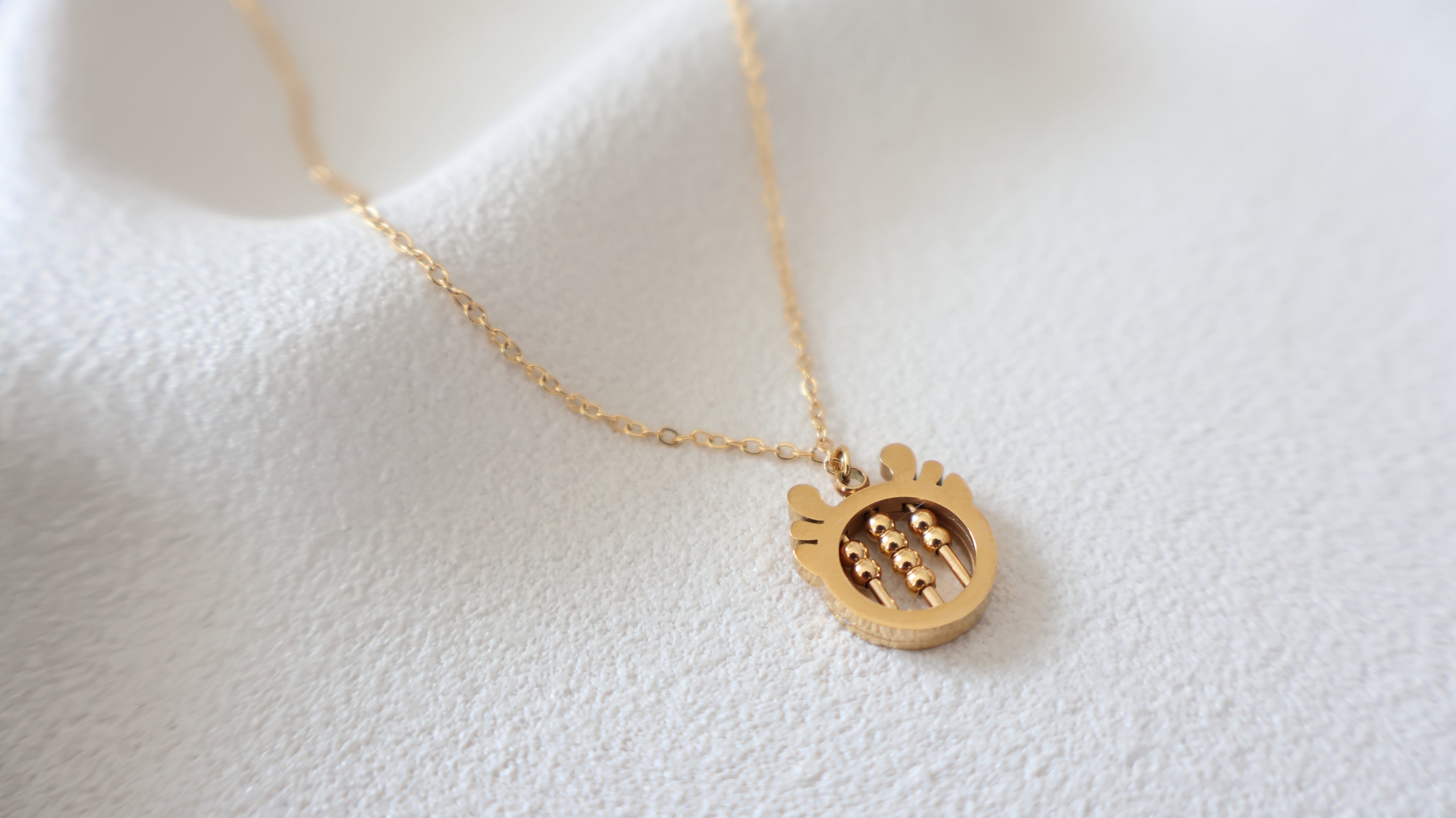 18K Gold Plated Stainless Steel Necklace - Deer
