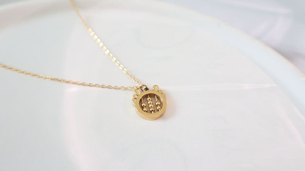18K Gold Plated Stainless Steel Necklace - Deer