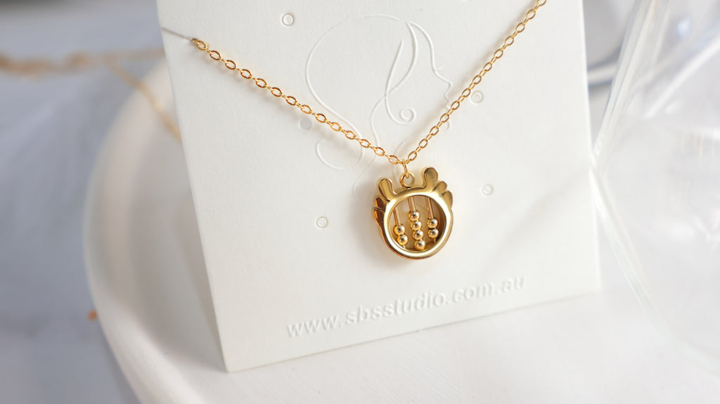 18K Gold Plated Stainless Steel Necklace - Deer