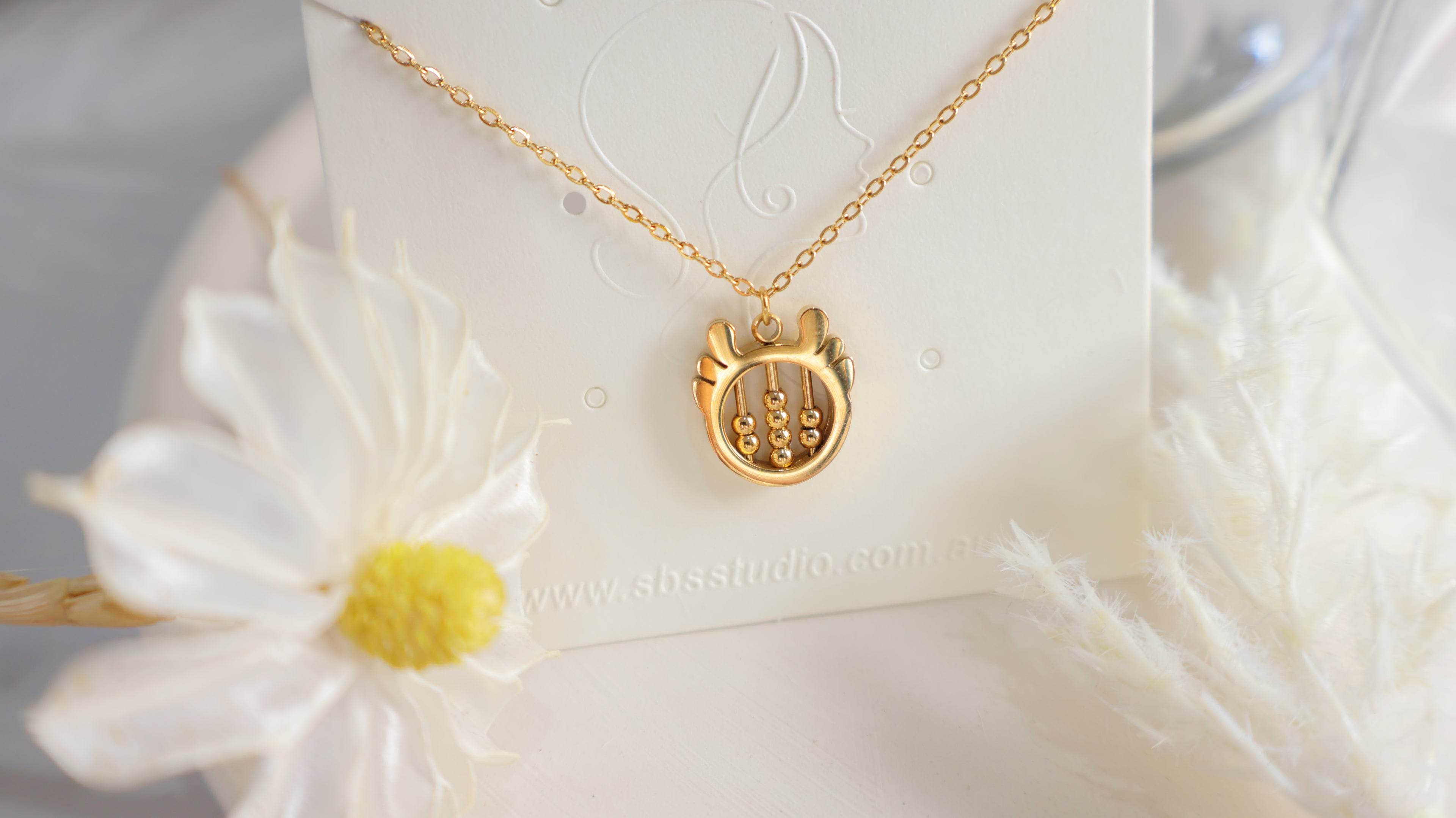 18K Gold Plated Stainless Steel Necklace - Deer