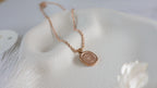 Rose Gold Plated Stainless Steel Necklace - Flower