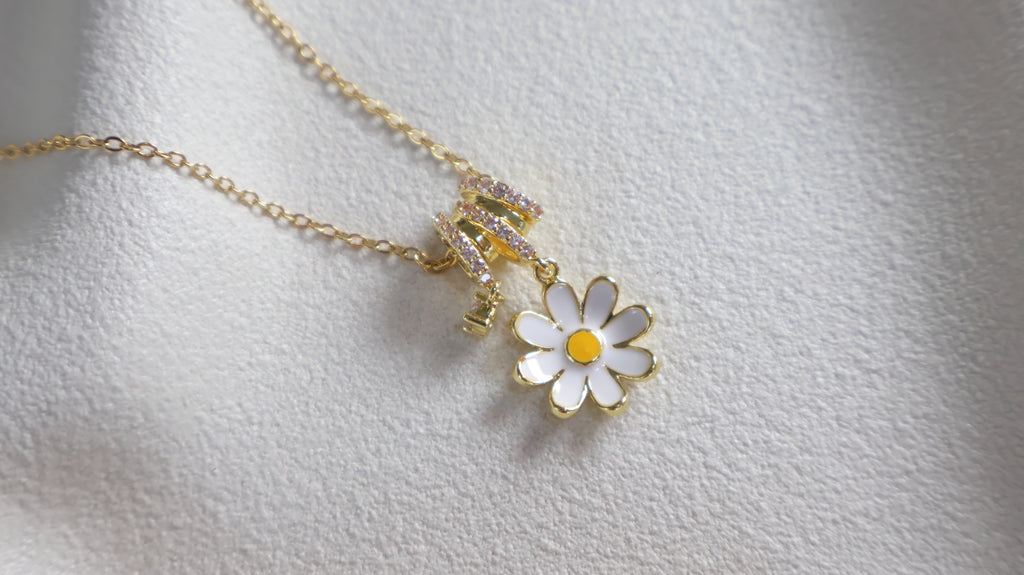 18K Gold Plated Stainless Steel Necklace - Flower