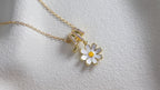 18K Gold Plated Stainless Steel Necklace - Flower