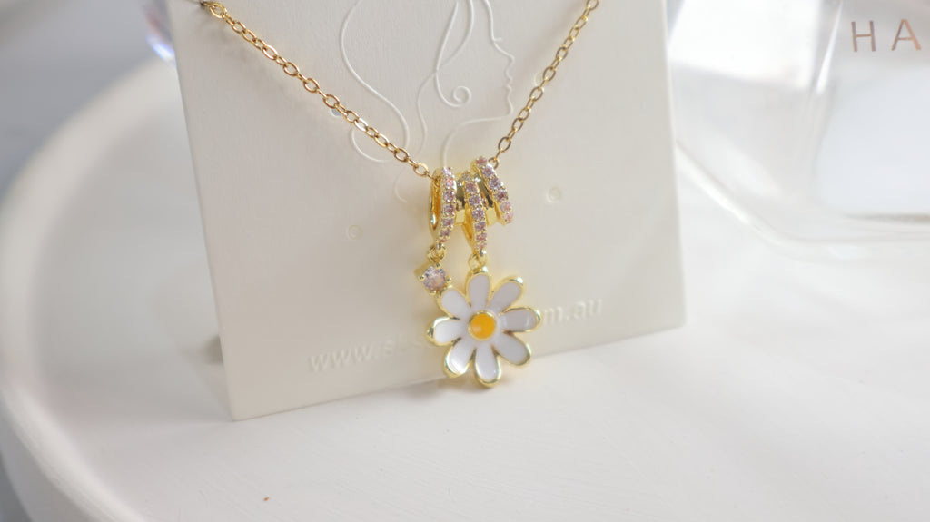 18K Gold Plated Stainless Steel Necklace - Flower