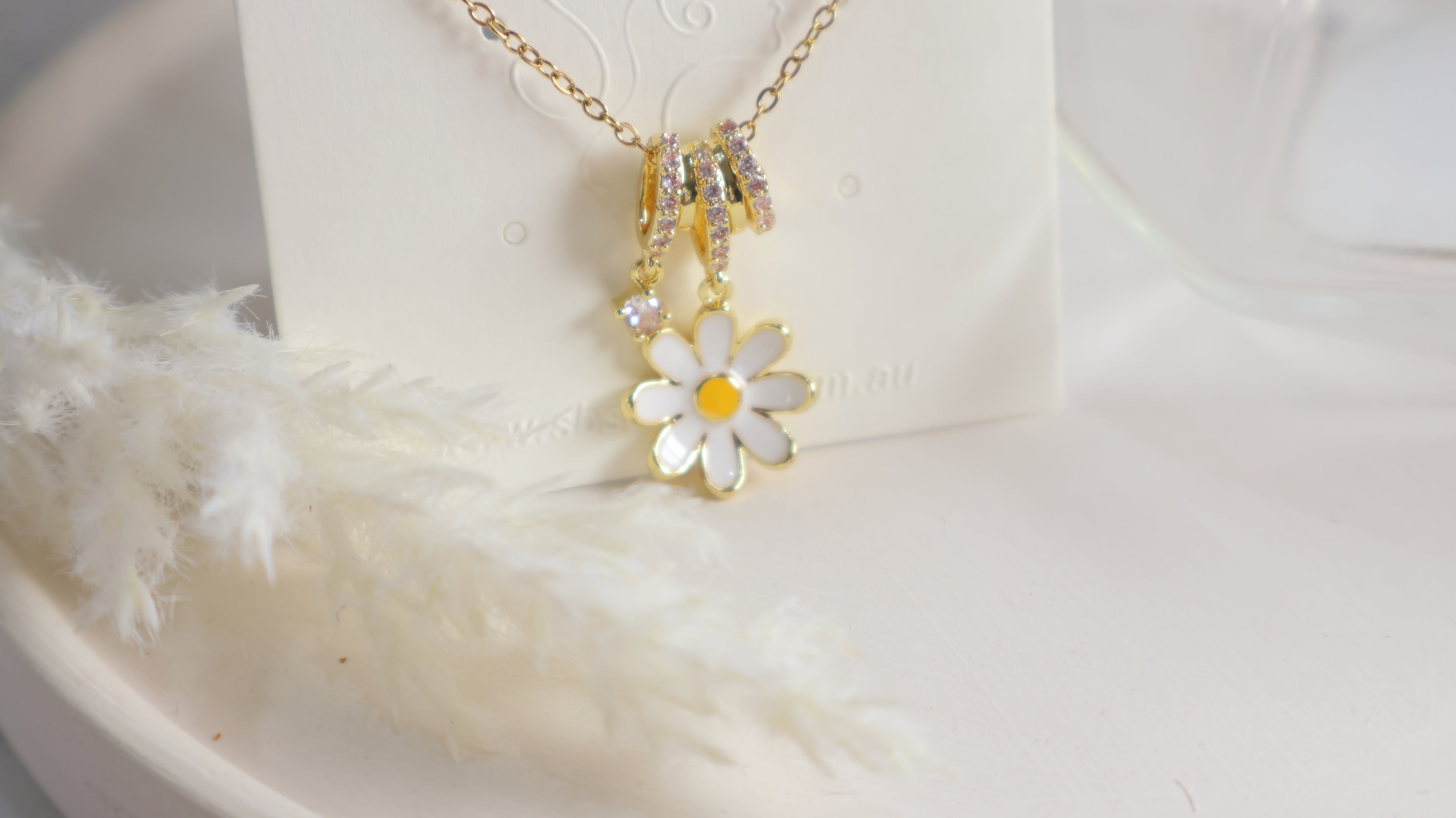18K Gold Plated Stainless Steel Necklace - Flower