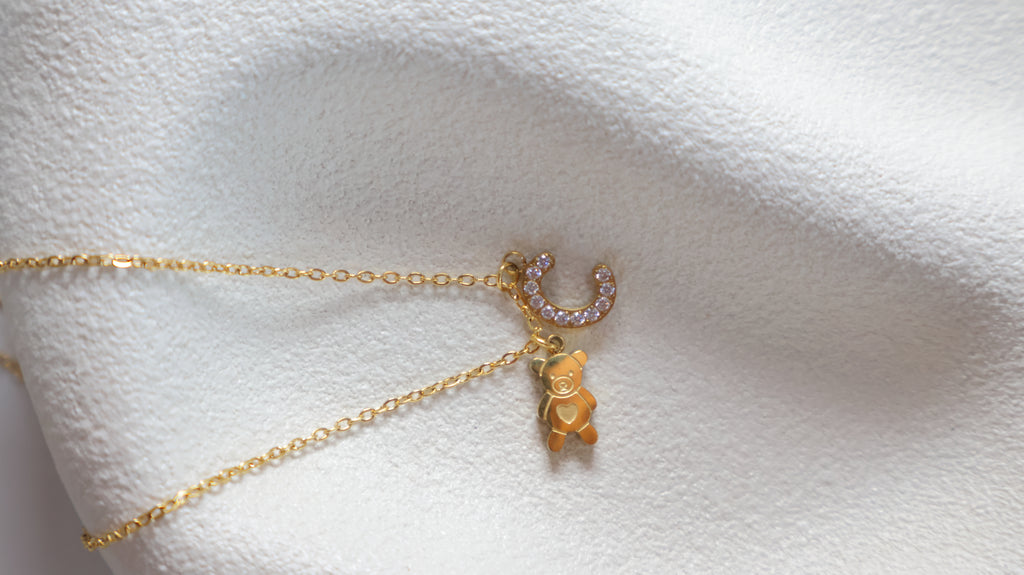 18K Gold Plated Stainless Steel Necklace - Letter C