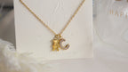 18K Gold Plated Stainless Steel Necklace - Letter C