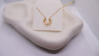 18K Gold Plated Stainless Steel Necklace -Sun
