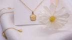 18K Gold Plated Stainless Steel Necklace - Bread