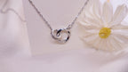 Stainless Steel Necklace - Interlocking Circles