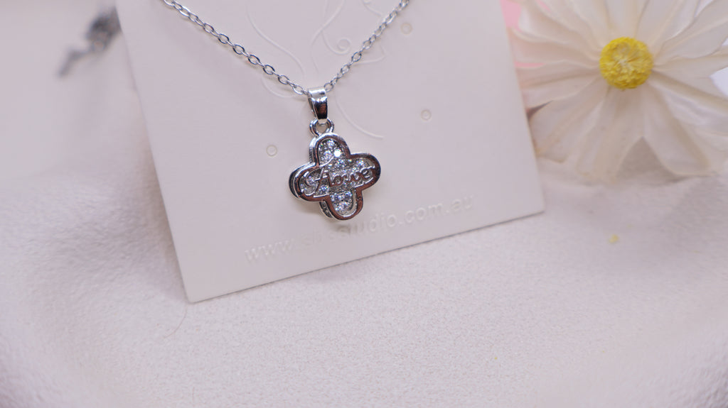 Stainless Steel Necklace - Double-layered Pendant