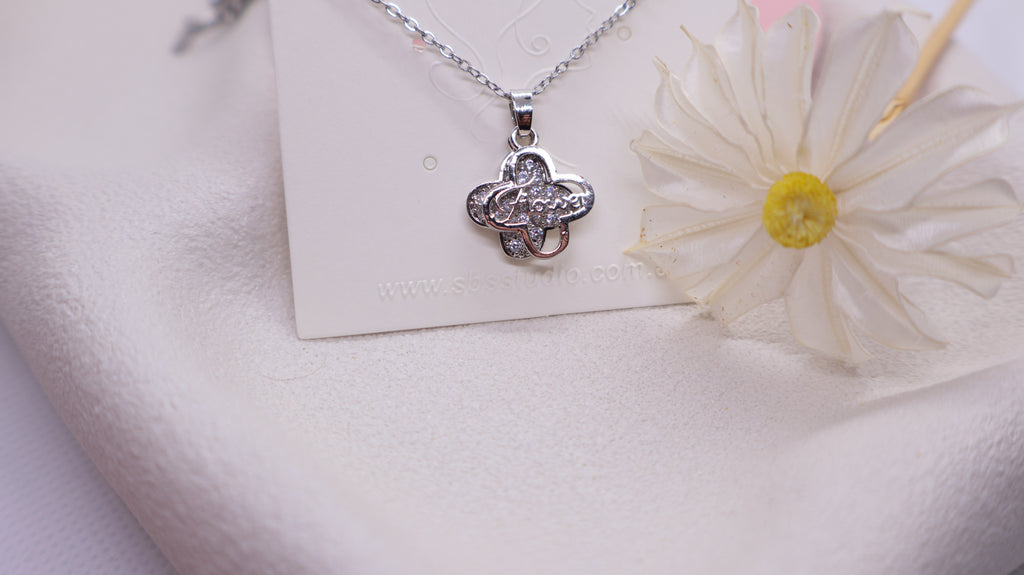 Stainless Steel Necklace - Double-layered Pendant