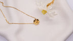 18K Gold Plated Stainless Steel Necklace - Flower