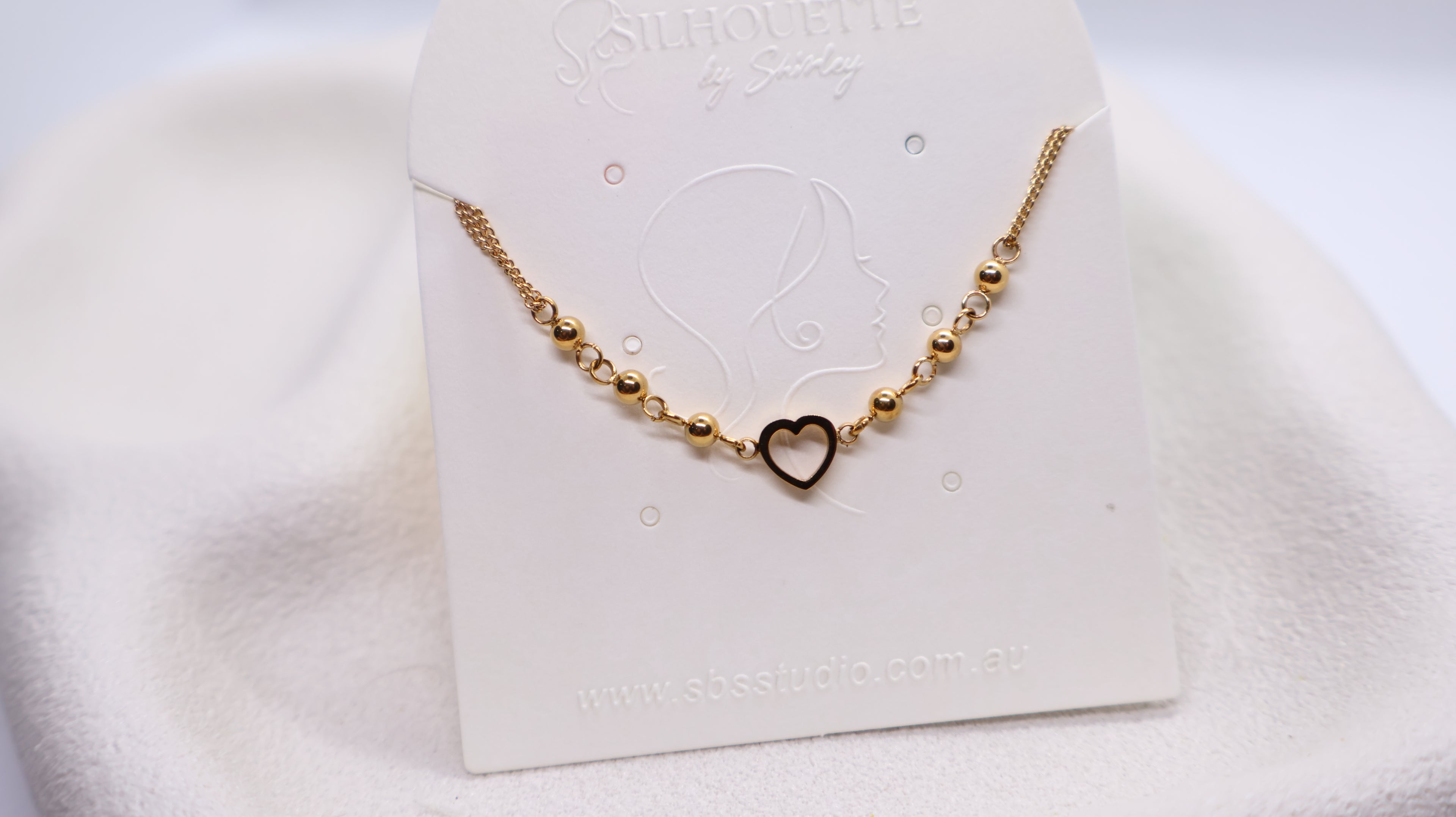 18K Gold Plated Stainless Steel Bracelet - Heart