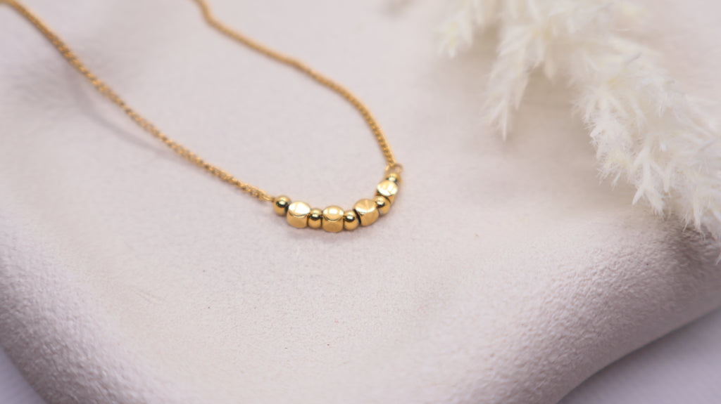 18K Gold Plated Stainless Steel Bracelet - LOVE Bead