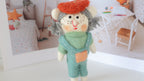 Wool Felt Cat Lady Ornament | Handmade Nepali Artisan Craft