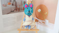 Wool Felt Blue Cat Ornament | Handmade Nepali Artisan Craft