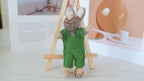 Wool Felt Bunny Ornament | Handmade Nepali Artisan Craft