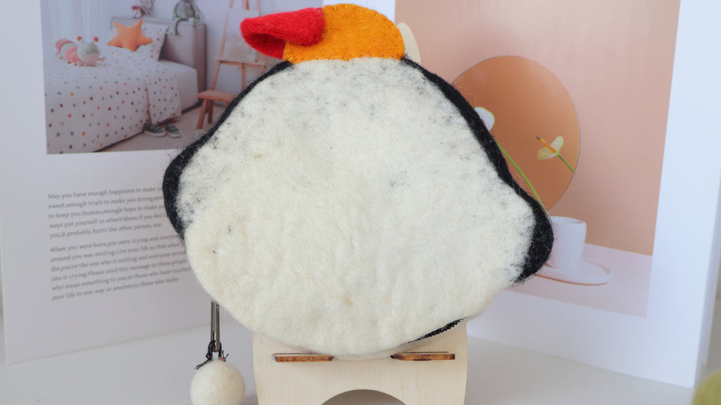 Handmade Wool Felt Mushroom House Purse
