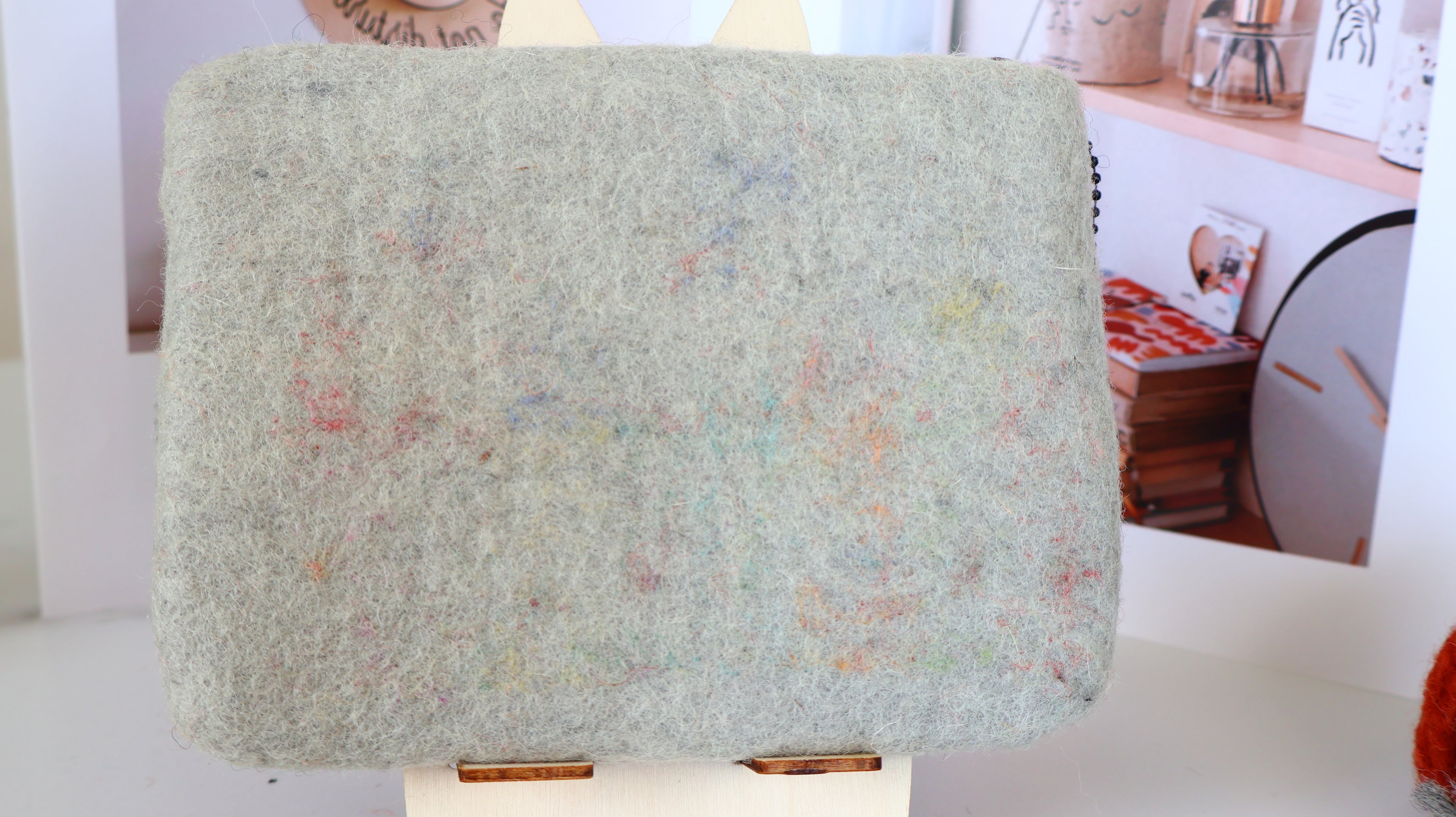 Handmade Wool Felt Mushroom House Purse