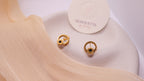 18K Gold Plated Stainless Steel Earrings - Sparkling Cubic Zirconia