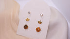 18K Gold Plated Stainless Steel Earrings - Curated Ear Set