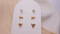 18K Gold Plated Stainless Steel Earrings - Curated Ear Set