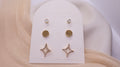 18K Gold Plated Stainless Steel Earrings - Curated Ear Set