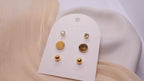 18K Gold Plated Stainless Steel Earrings - Curated Ear Set