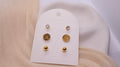 18K Gold Plated Stainless Steel Earrings - Curated Ear Set